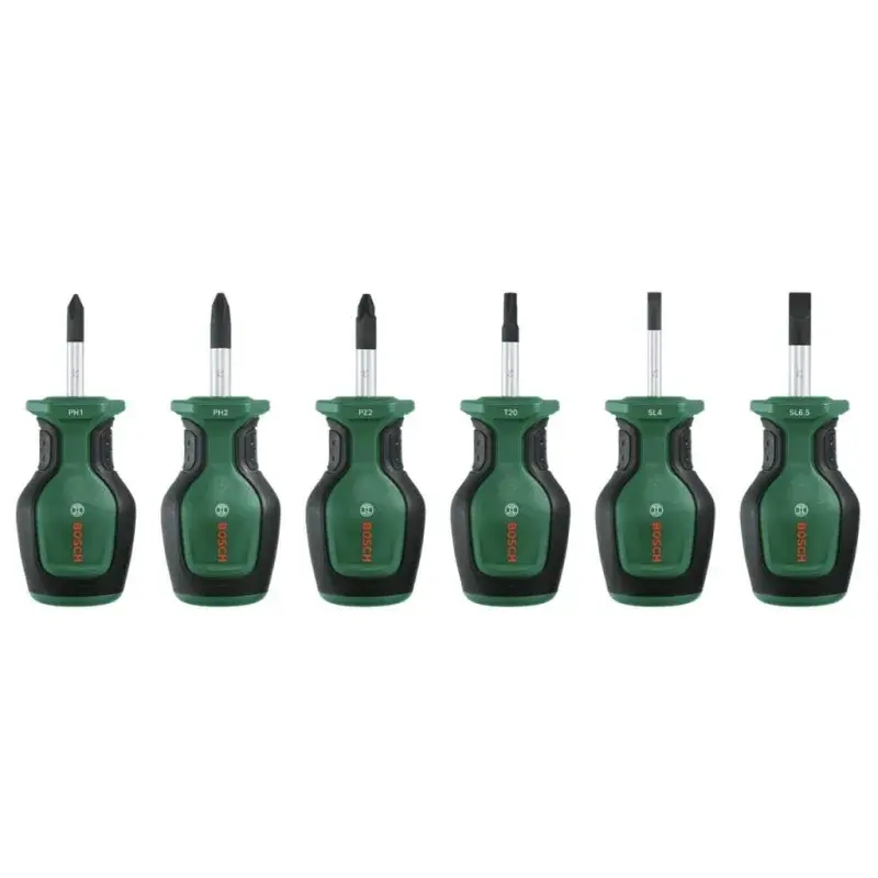 Bosch 1600A032UK Kısa Tornavida Seti 6 Parça ürün görseli