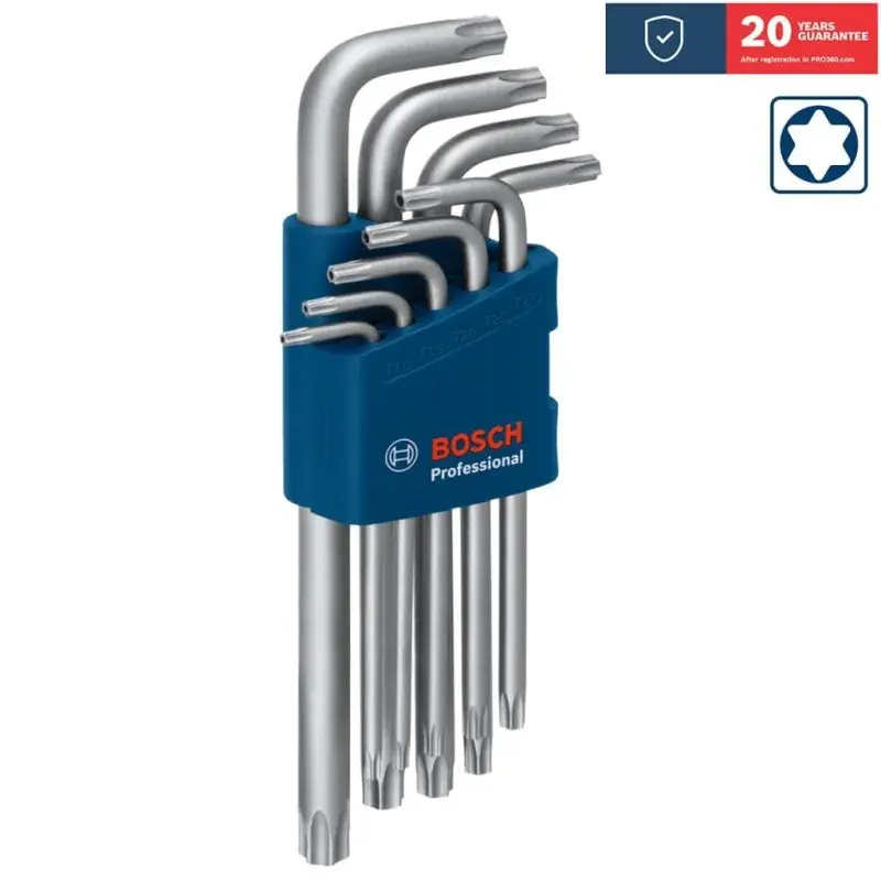 Bosch 1600A01TH4 Professional Torx Allen Anahtar Takımı 9 Parça ürün görseli