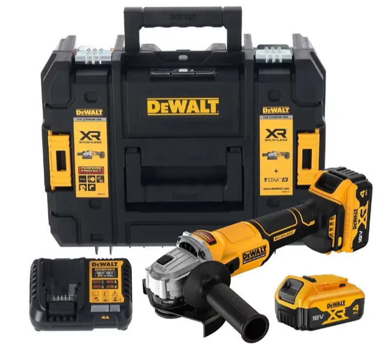 Dewalt DCG407M2T-QW 18V Xr Kömürsüz Akülü Avuç Taşlama 2X4.0AH ürün görseli